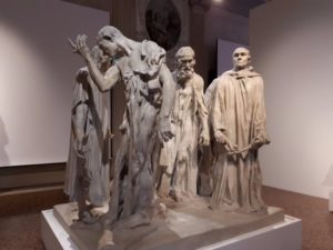 Auguste Rodin, I borghesi di Calais (Les Bourgeois de Calais), 1889, gesso, 231 x 245 x 103 cm. Venezia, Ca' Pesaro