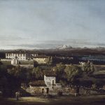Veduta di Villa Perabò poi Melzi a Gazzada di Bernardo Bellotto