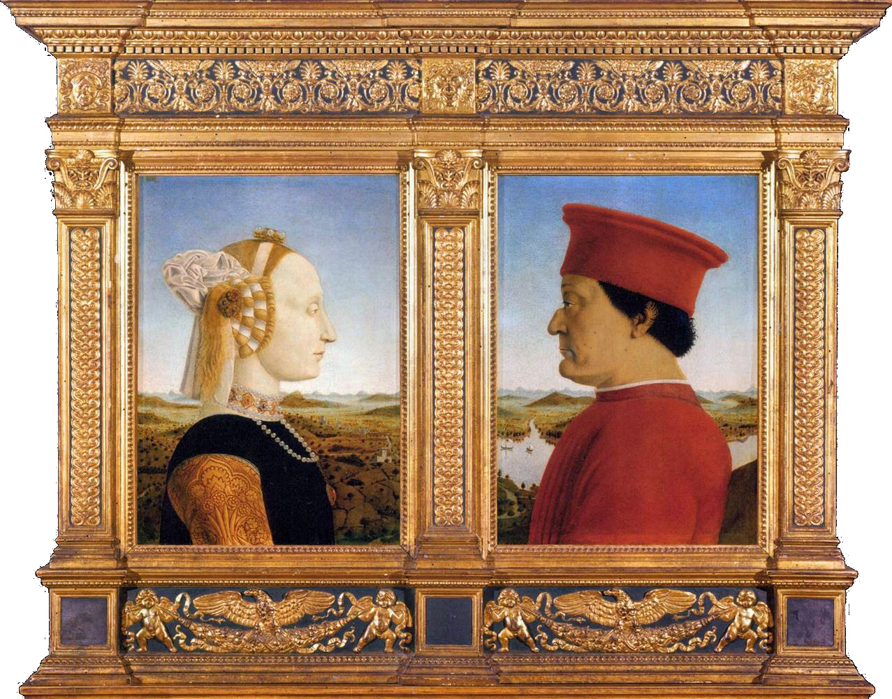 Piero della Francesca, Dittico trionfale