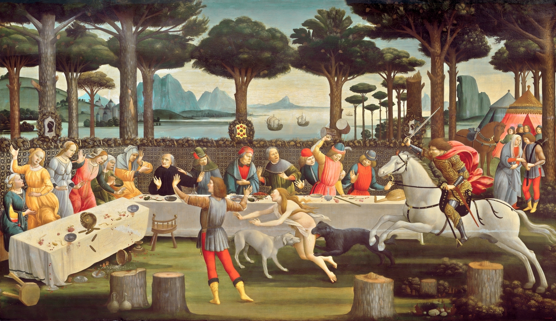 Nastagio degli Onesti di Sandro Botticelli