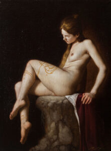 Roberto Ferri, Castalia, 2018, olio su tela, 40 x 30 cm. Courtesy Roberto Ferri