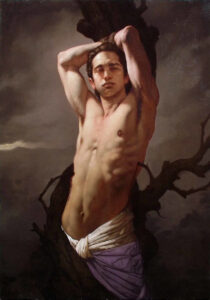 Roberto Ferri, San Sebastiano, 2013, olio su tela, 100 x 70 cm. Courtesy Roberto Ferri