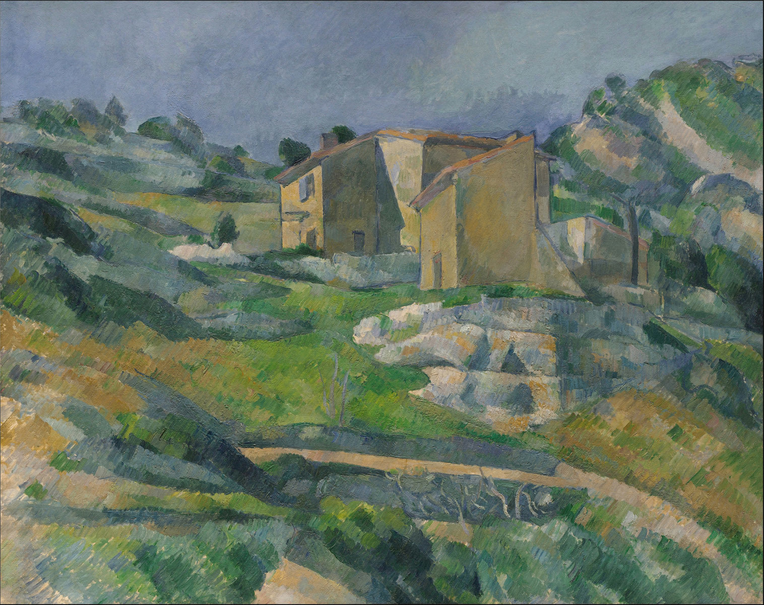 Case à L'Estaque di Paul Cézanne