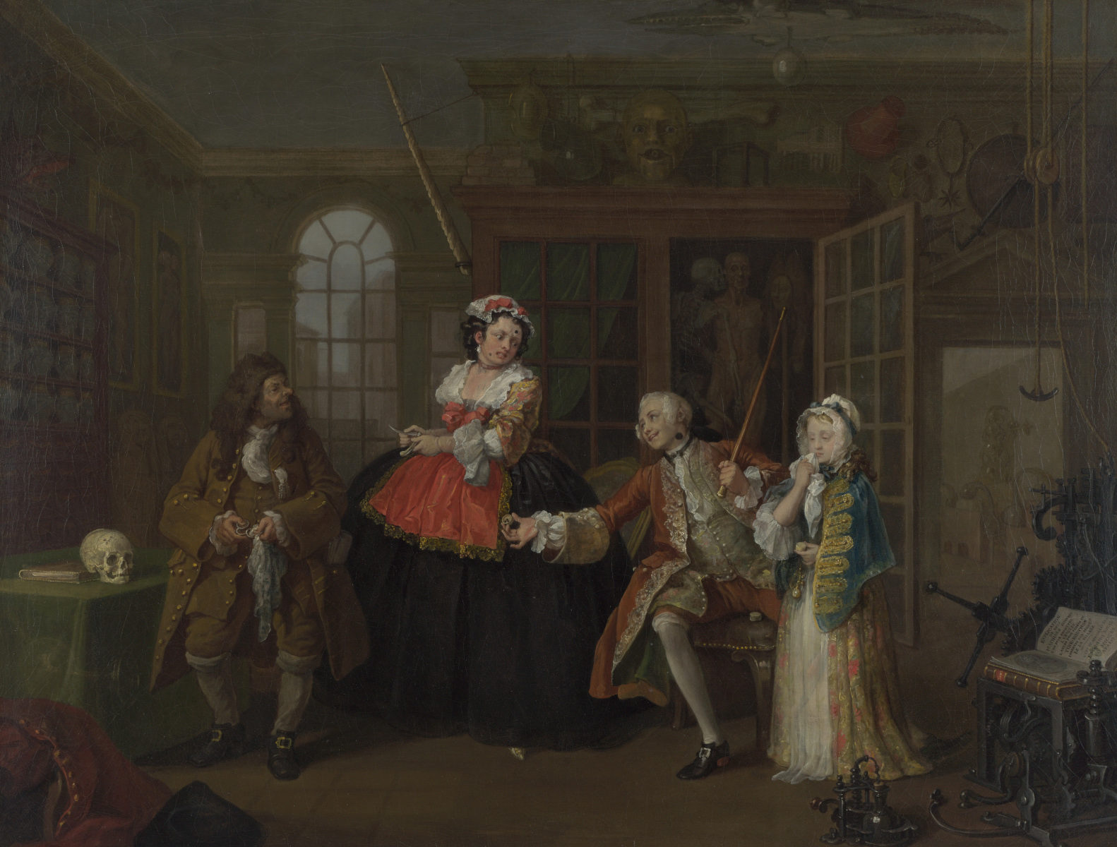 La visita dal ciarlatano di William Hogarth