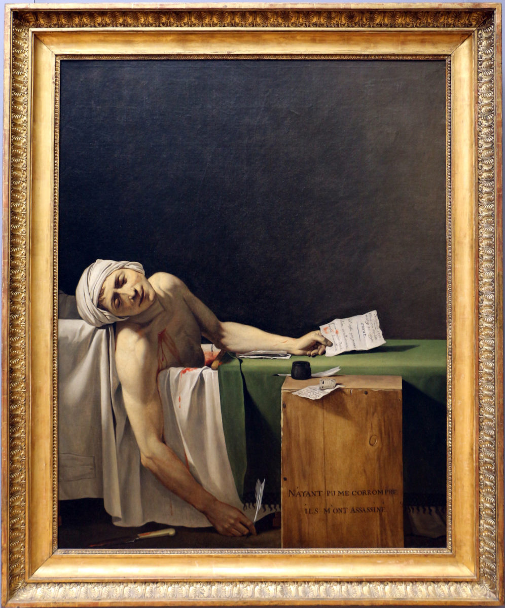 La morte di Marat di Jacques-Louis David