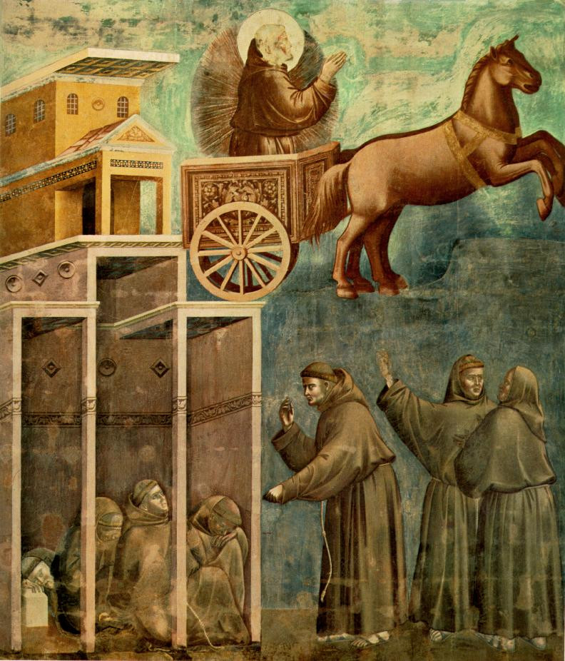 Apparizione di san Francesco su un carro di fuoco di Giotto