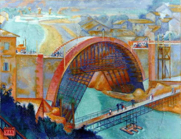 Il ponte sul Metauro di Anselmo Bucci