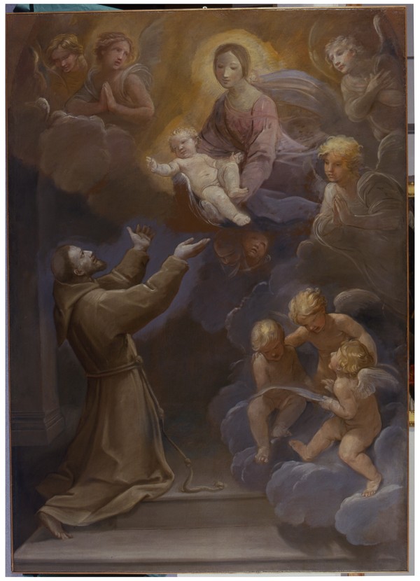 Madonna col Bambino in apparizione a San Francesco di Guido Reni