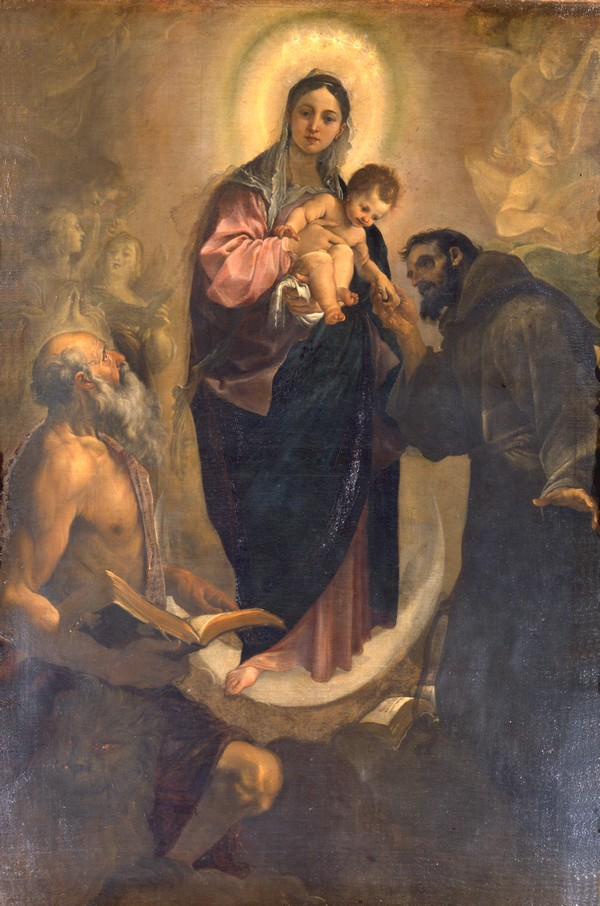 Madonna col Bambino fra i Santi Girolamo e Francesco di Ludovico Carracci