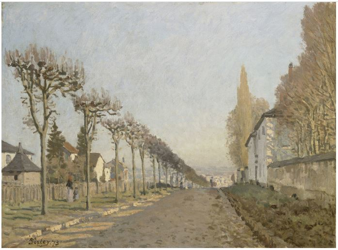 La strada de la Machine di Alfred Sisley