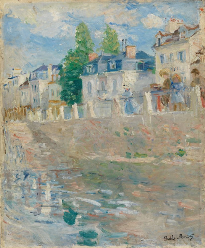 Berthe Morisot, Il molo a Bougival, 1883, olio su tela, 55,5 x 46 cm. Oslo, Nasjonalmuseet