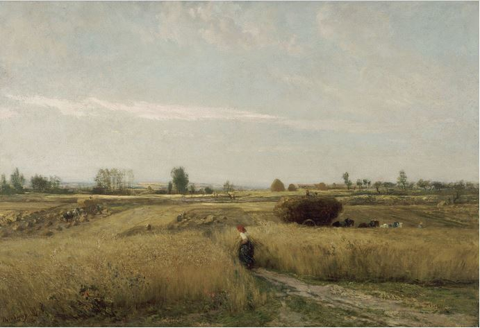 La Mietitura di Charles-François Daubigny