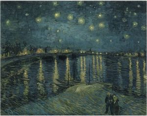 Notte stellata sul Rodano di Vincent Van Gogh