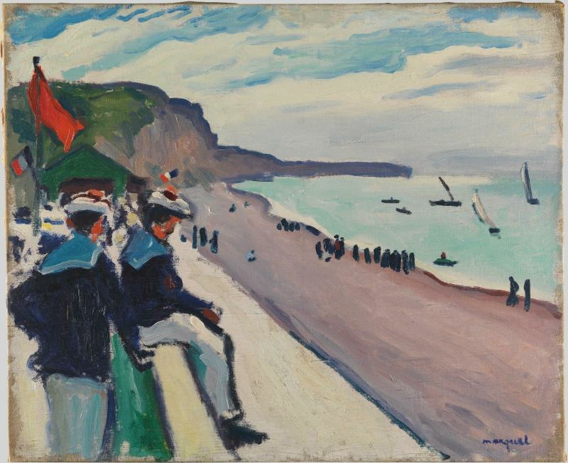 La spiaggia di Fécamp di Albert Marquet