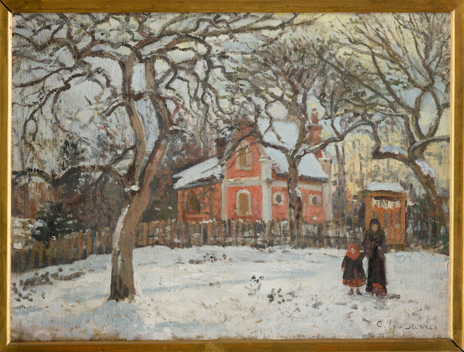 Châtaigniers à Louveciennes di Camille Pissarro