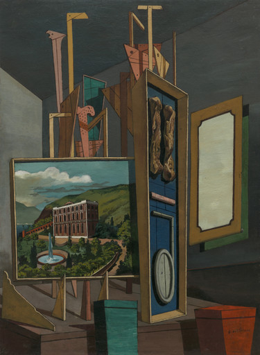 Grande interno metafisico di Giorgio de Chirico