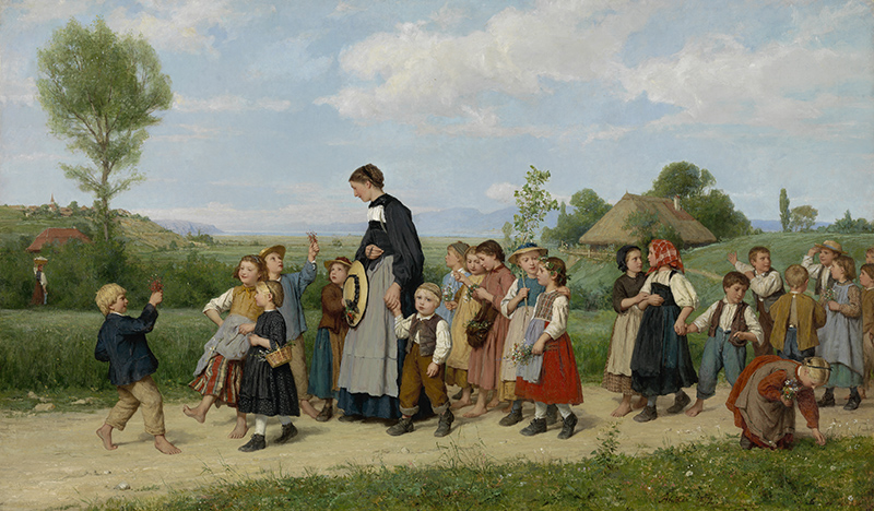 Albert Anker, L’ecole en promenade - Outdoor Education