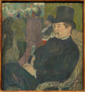 Ritratto di Monsieur Delaporte nel Giardino di Parigi di Henri Toulouse-Lautrec