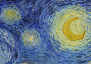 Vincent van Gogh, Notte stellata, 1889, olio su tela, 73,7 x 92 cm. New York, Museum of Modern Art (MoMa)