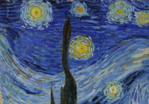 Vincent van Gogh, Notte stellata, 1889, olio su tela, 73,7 x 92 cm. New York, Museum of Modern Art (MoMa)