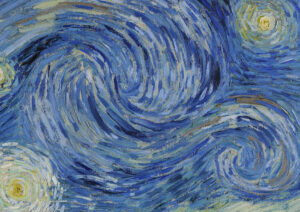 Vincent van Gogh, Notte stellata, 1889, olio su tela, 73,7 x 92 cm. New York, Museum of Modern Art (MoMa)