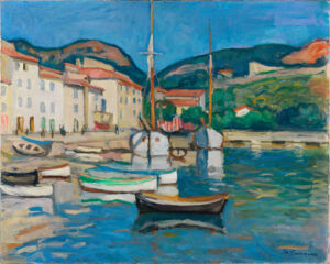 Porto di Cassis con due tartane di Charles Camoin