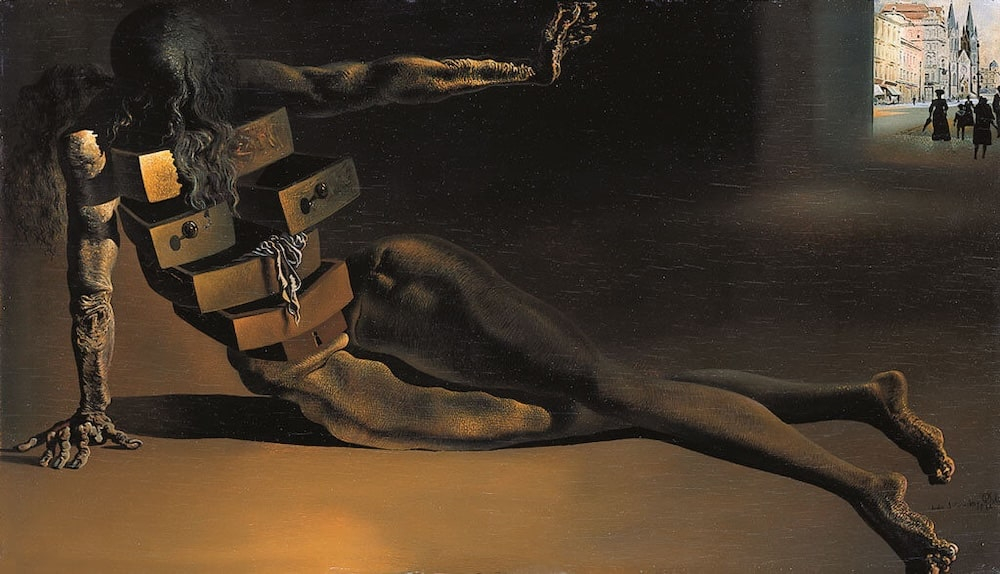 Stipo antropomorfo (Le cabinet anthropomorphique) di Salvador Dalí